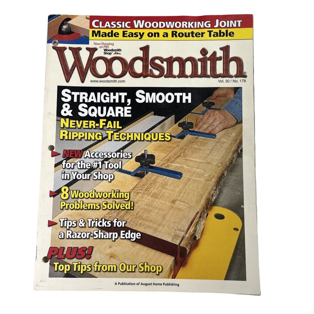 Woodsmith Woodworking Magazine u Vol 30 Issue 178 Aug Sep 2008 Ripping Technique